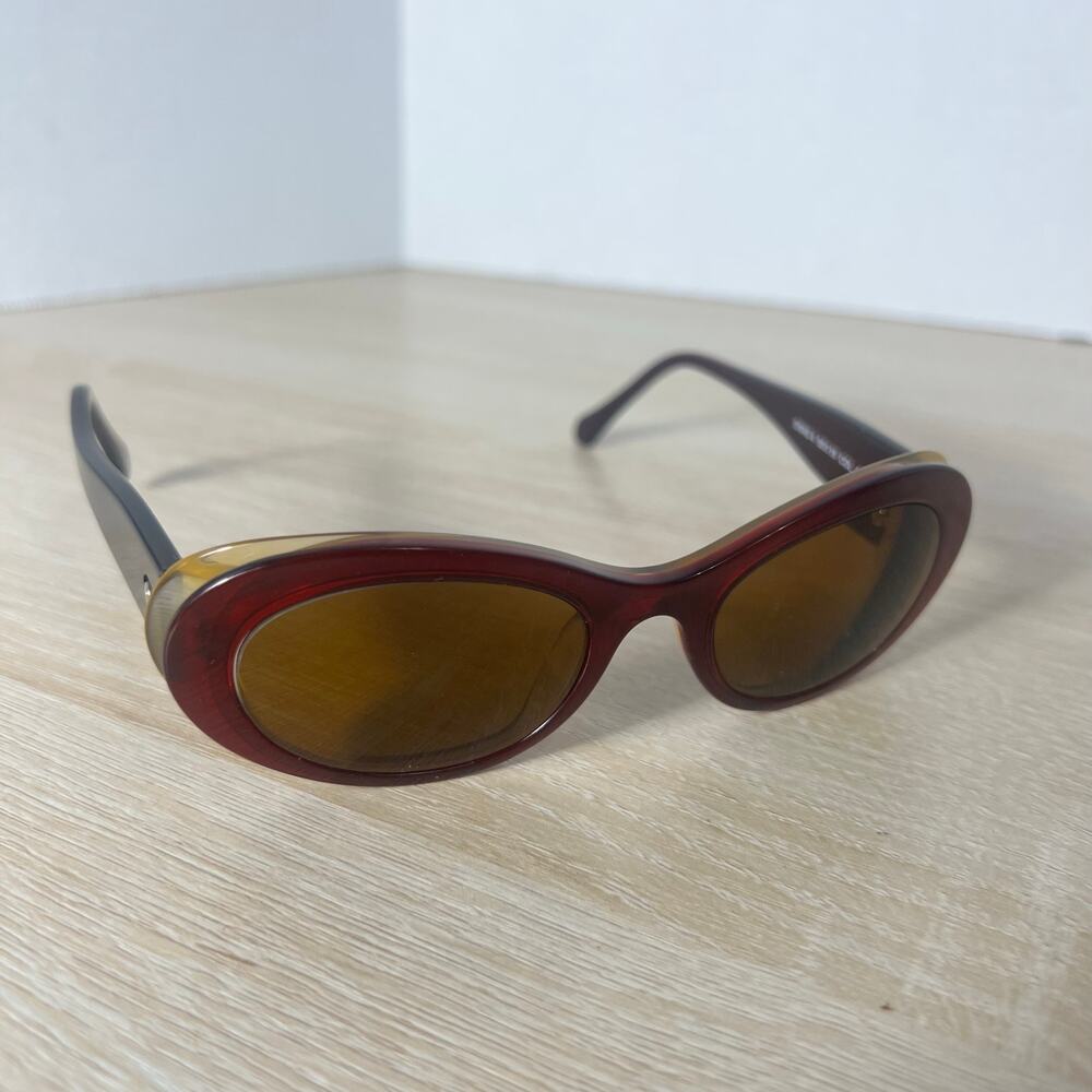 Face A Face Divas 4 Col 482 Sunglasses FRAME ONLY Red Yellow Italy 50-19